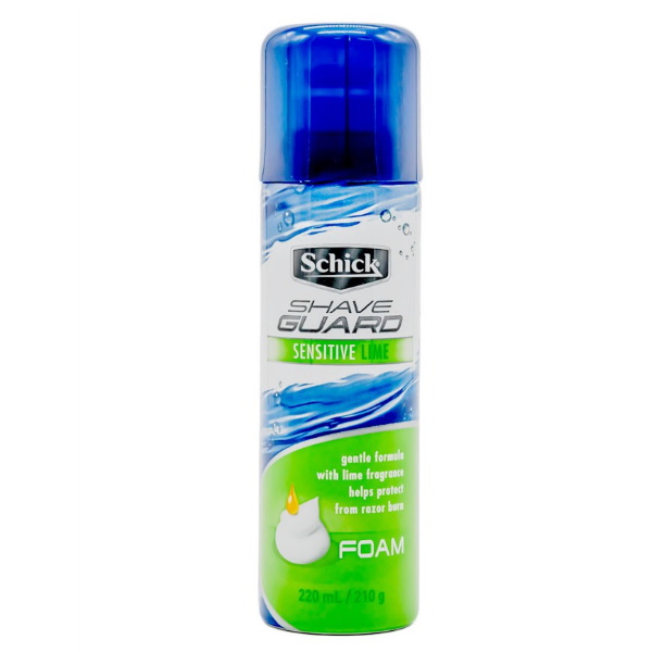 Shick Shave Guard Sensitive Lime Foam 220Ml