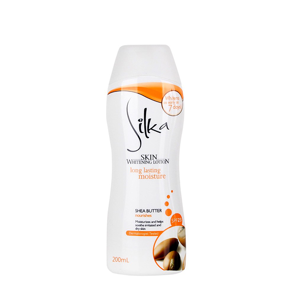 Silka Skin Whitening Lotion Shea Butter Spf23 200Ml