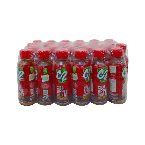 C2 Solo Green Tea Apple 230ml Case (24 Bottles)