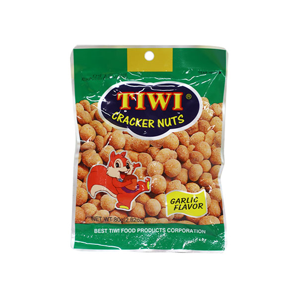 Tiwi Cracker Nuts Garlic 80g
