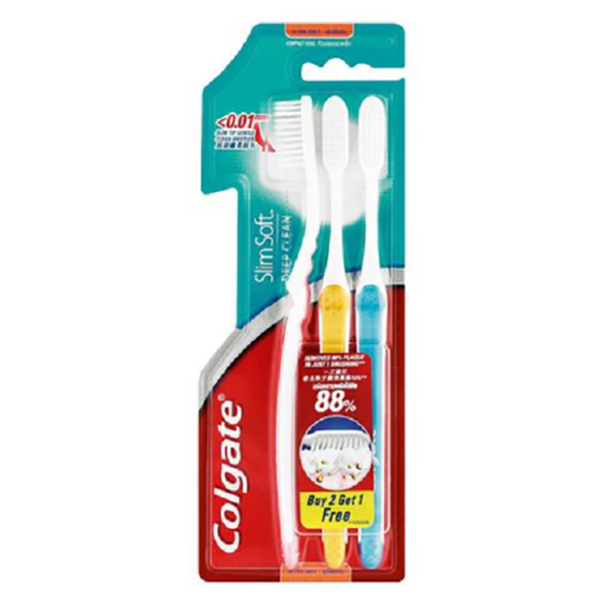 Colgate Slim Soft Toothbrush 2+1