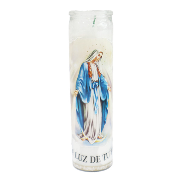 Veladora Religious Mary Miraculous Candle 1ct