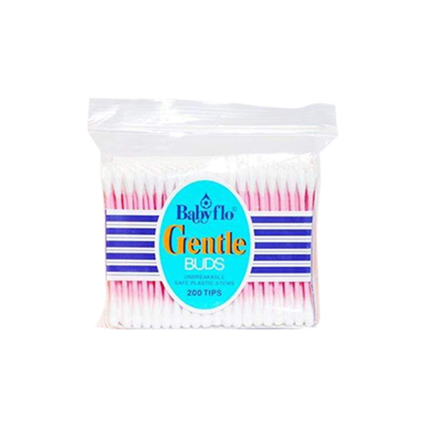 Babyflo Gentle Buds Plastic Blue 144's