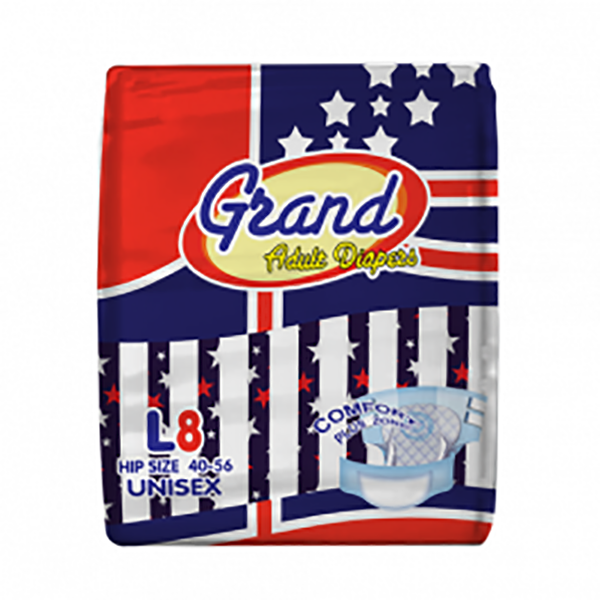 Grand Adult Diaper Large 8pcs