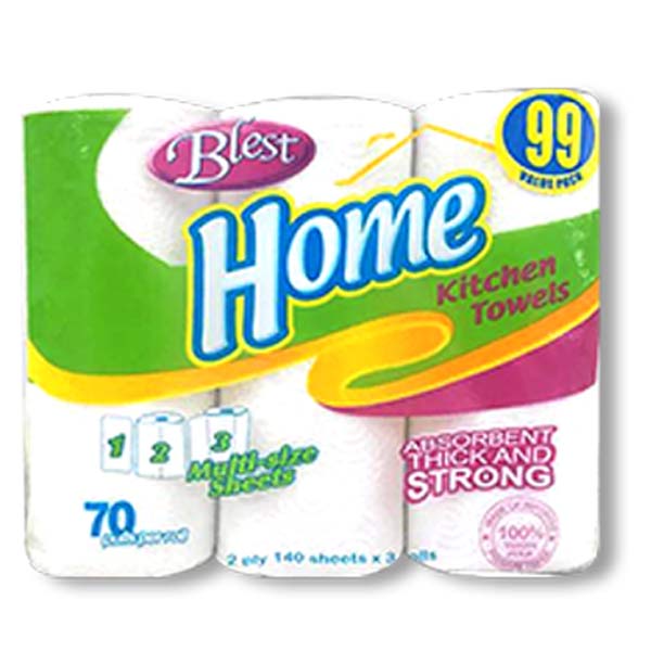 Blest Kitchen Towel Jumbo 2Ply 100 Pulls