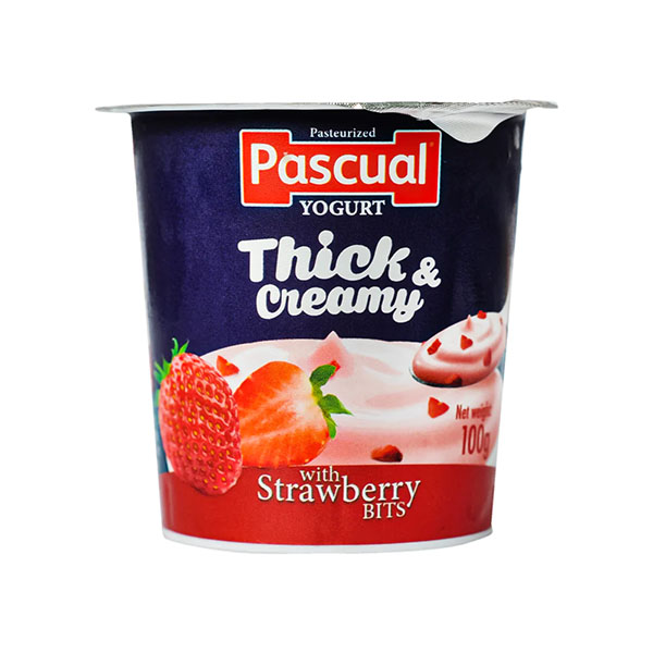 Pascual Yogurt Creamy Delight Thick & Creamy Strawberry Bits 100g