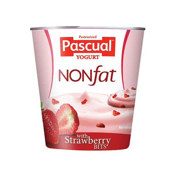 Pascual Yogurt Creamy Delight Non-Fat with Strawberry Bits 100g