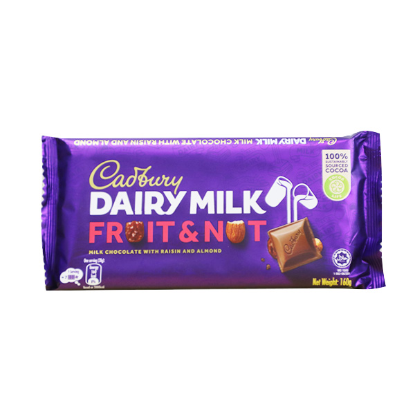 Cadbury Milk Fruit & Nut 165g