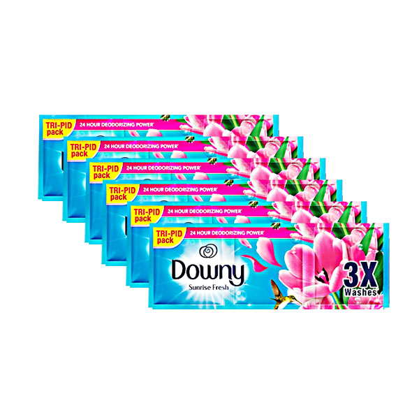 Kickstart Your Day with Freshness and Softness with Downy Fabric Softener Sunrise Fresh Tripid Pack 69ml