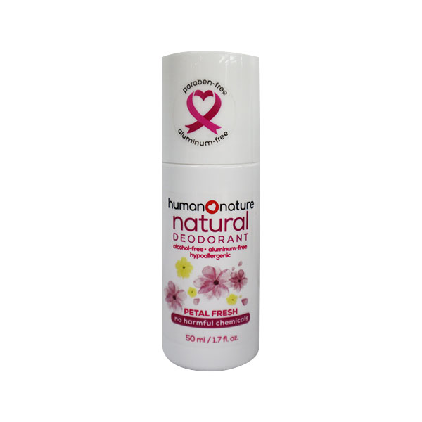 Human Nature Natural Deodorant Petal Fresh Roll On 50ml