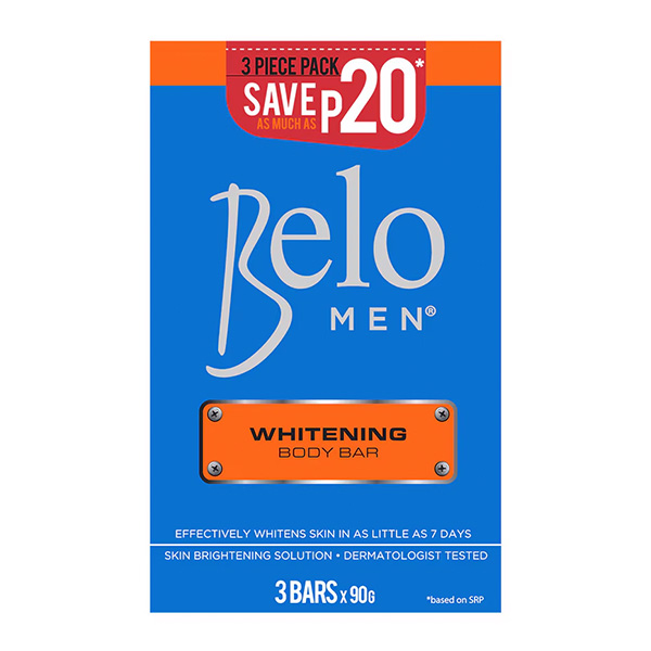 Belo Men Whitening Body Bar 90g 3 pack