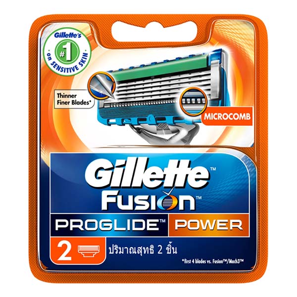 Gillette Fusion Proglide Power Razor Cartridge 2pcs