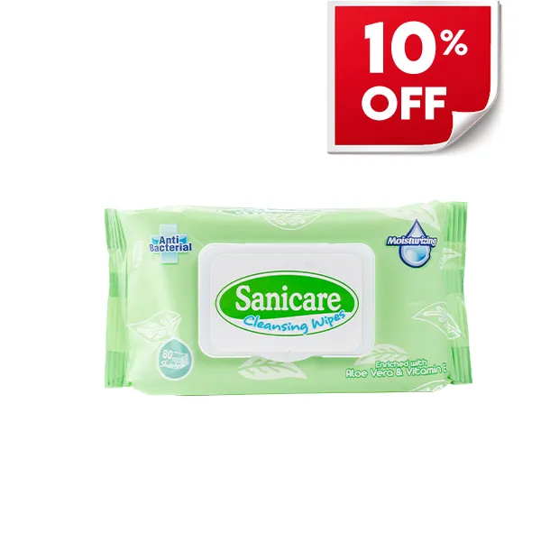 Sanicare Cleansing Wipes 80's