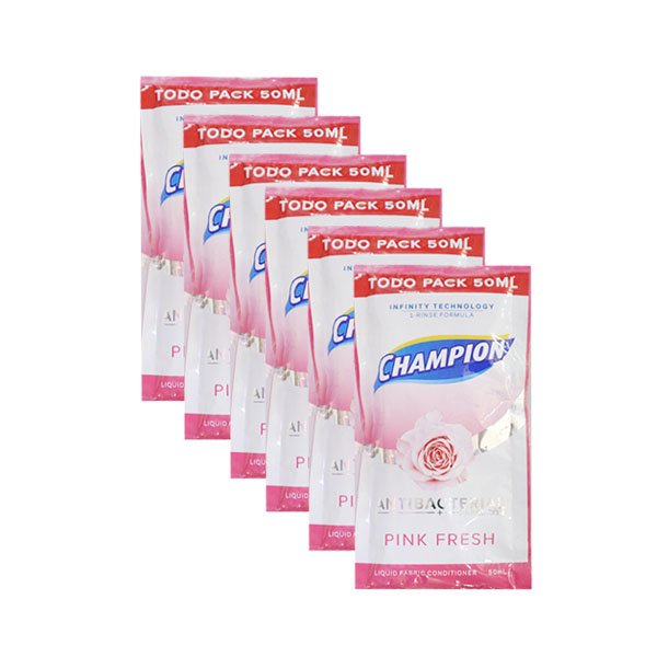 Champion Fabric Softener Antibacterial Pink Fresh 50ml