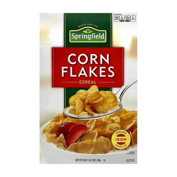 Springfield Corn Flakes Cereals 18oz