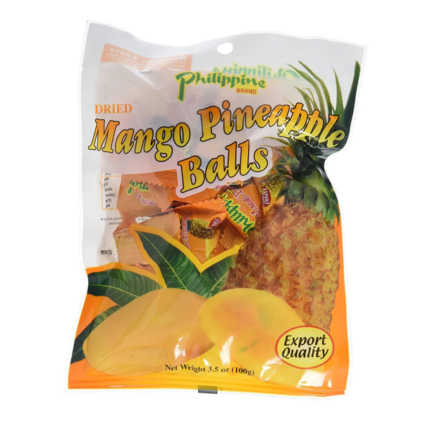 Philippine Brand Dried Mango Pineapple Balls 3.5oz