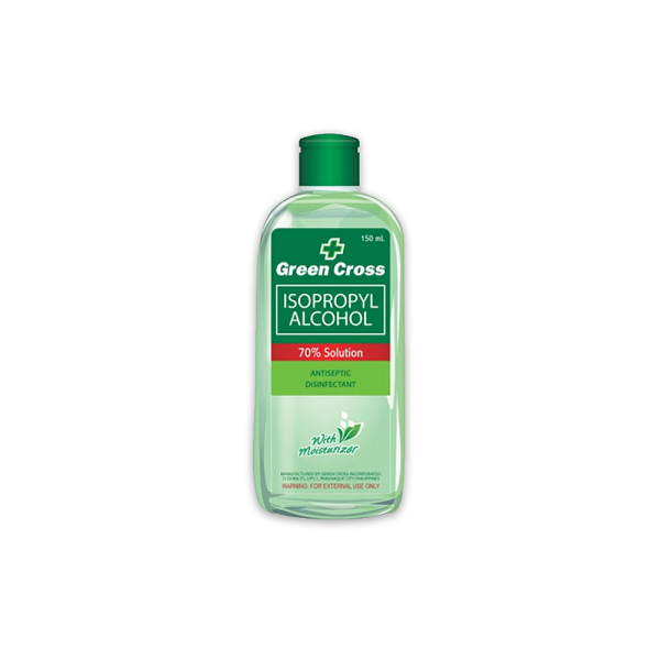 Green Cross Isopropyl Alcohol Hypoallergenic With Moisturizer 70% Solution 150mL