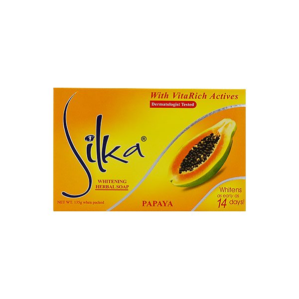 Silka Papaya Skin Whitening Herbal Soap 135g