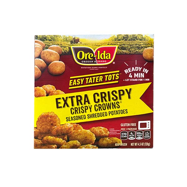 Ore Ida Easy Tater Tots Crispy Crown 4.5oz