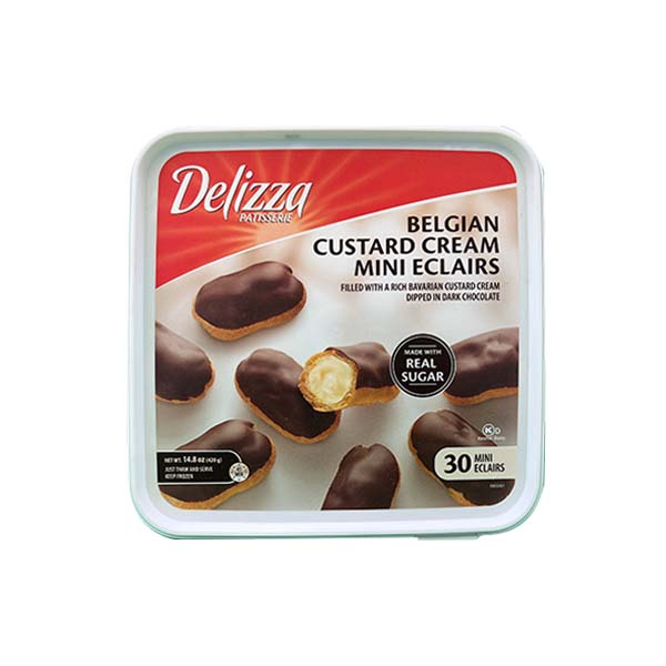 Delizza Belgian Custard Cream Mini Eclairs 420g