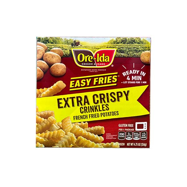 Ore Ida Easy Fries Extra Crispy Crinkles French Fried Potatoes 4.75oz