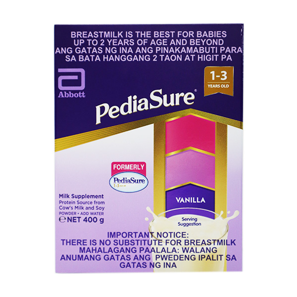 Abbott Pedia Sure Vanilla For 1-3 Years Old 400g