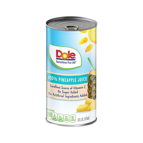 Dole Pineapple 100% Juice 177ml