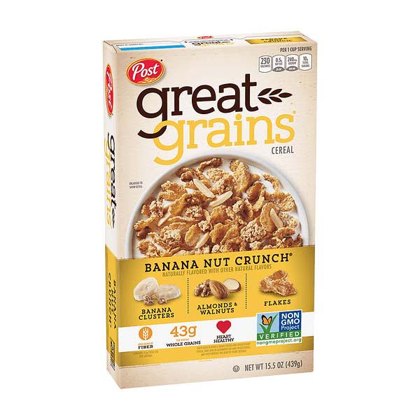 Post Great Grains Banana Nut Crunch Cereal 15.5oz