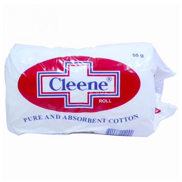 Cleene Roll Pure and Absorbent Cotton 50g