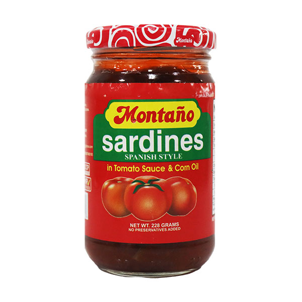 Montaño Spanish Sardines in Tomato Sauce and Corn Oil 228g