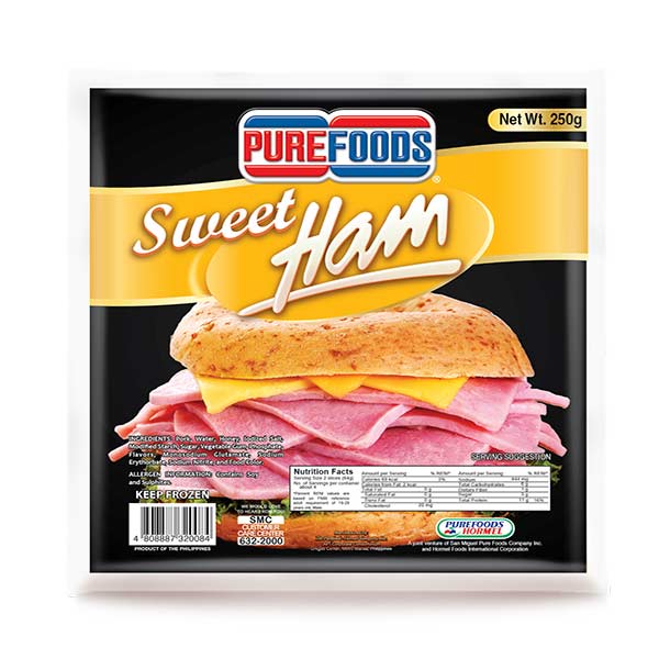 Purefoods Sweet Ham Sliced 250g