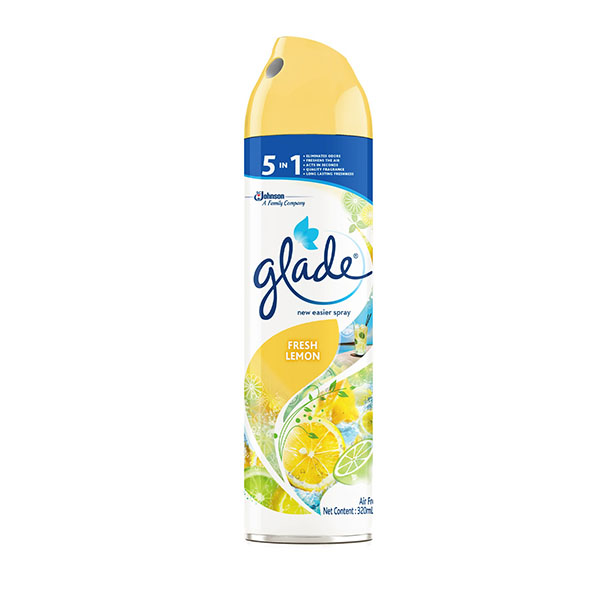 Glade Air Freshener Fresh Lemon 5in1 320ml