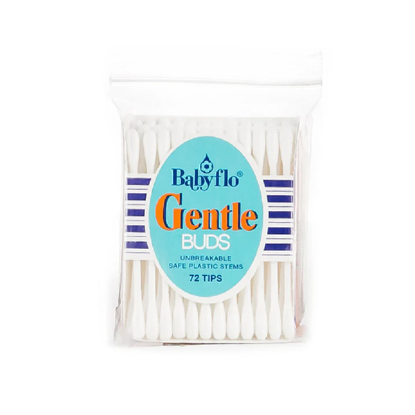 Babyflo Gentle Buds Unbreakable Plastic Stem 72 Tips