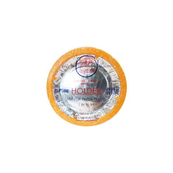 Plastic Holder Paper Plate #9 Orange 20 x 5s