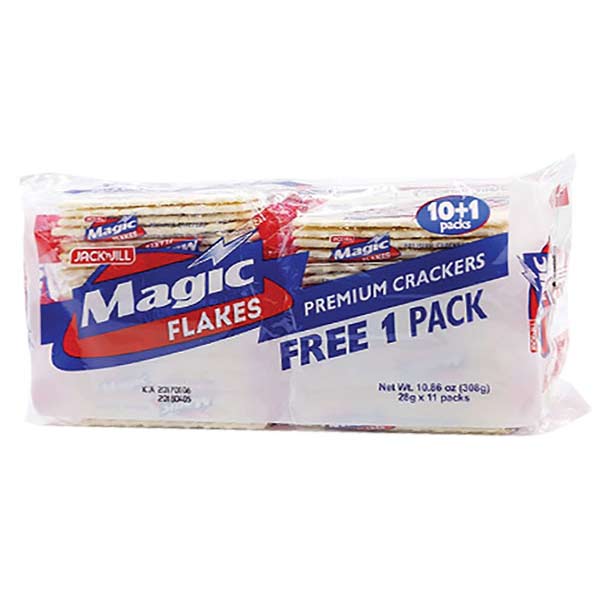 Jack 'N Jill Magic Flakes Premium Crackers 28g x 10's