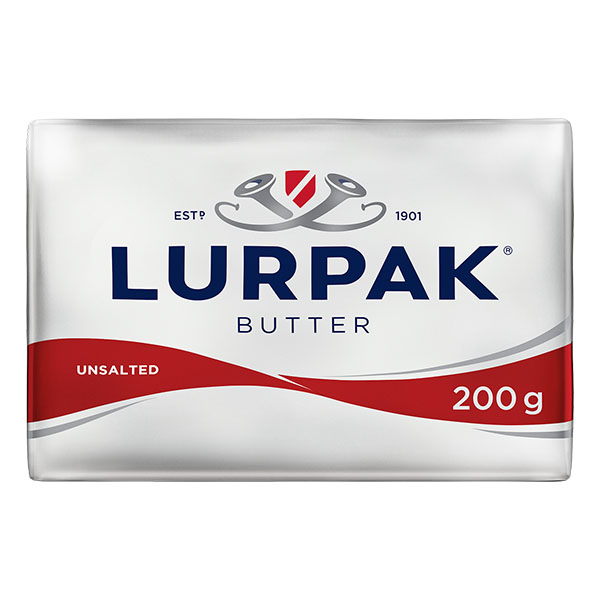 Lurpak Unsalted Butter Foil 200g