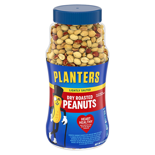 Planters Lightly Salted Dry Roasted Peanuts 16oz