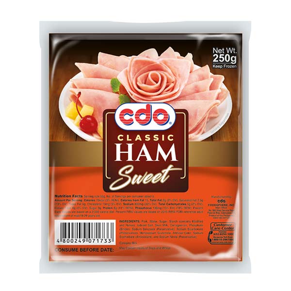 CDO Regular Sweet Ham 250g