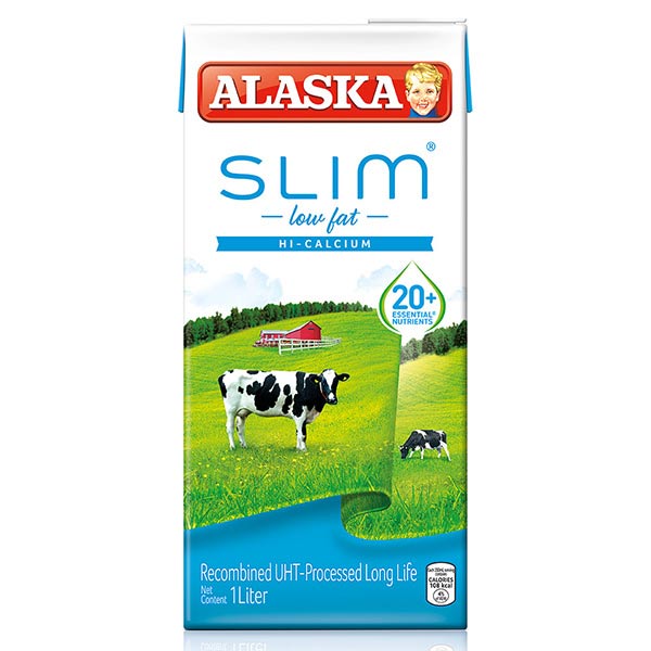 Alaska Slim Low Fat Hi-Calcium Milk 1L