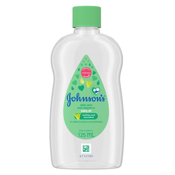 Johnson'S Baby Oil Aloe Vera And Vitamin E 125Ml