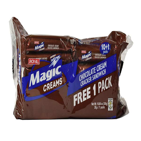 Jack 'n Jill Magic Creams Chocolate Cream 10pcs 28g