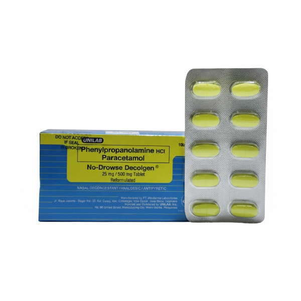 Decolgen No Drowse Ppa 25mg/500mg
