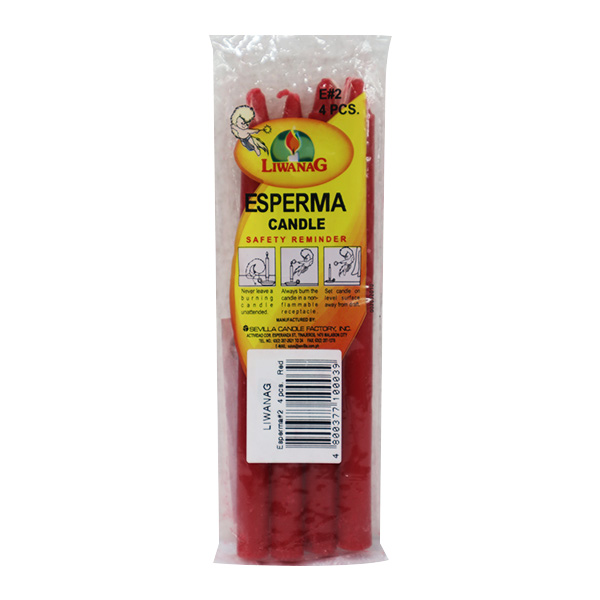 Liwanag Esperma #2 Red Candle 100 x 4