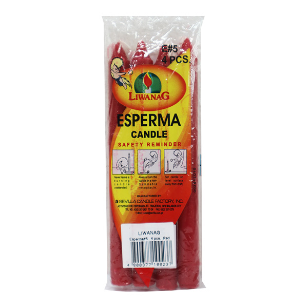 Liwanag Esperma #5 Red Candle 100 x 4