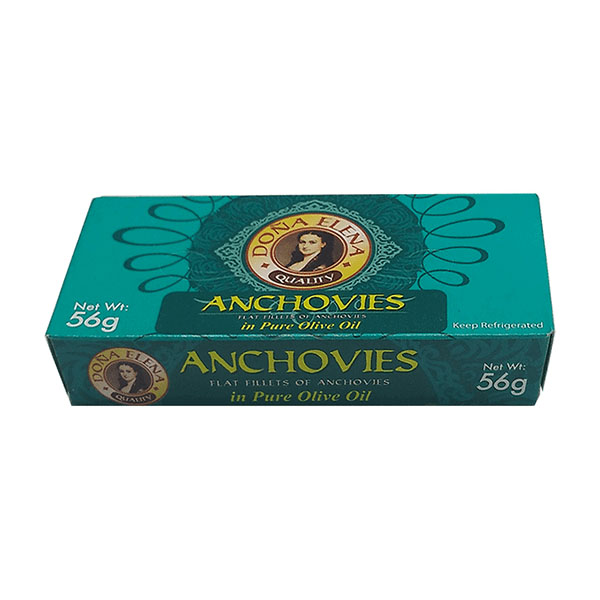 Doña Elena Flat Fillets of Anchovies in Pure Olive Oil 56g