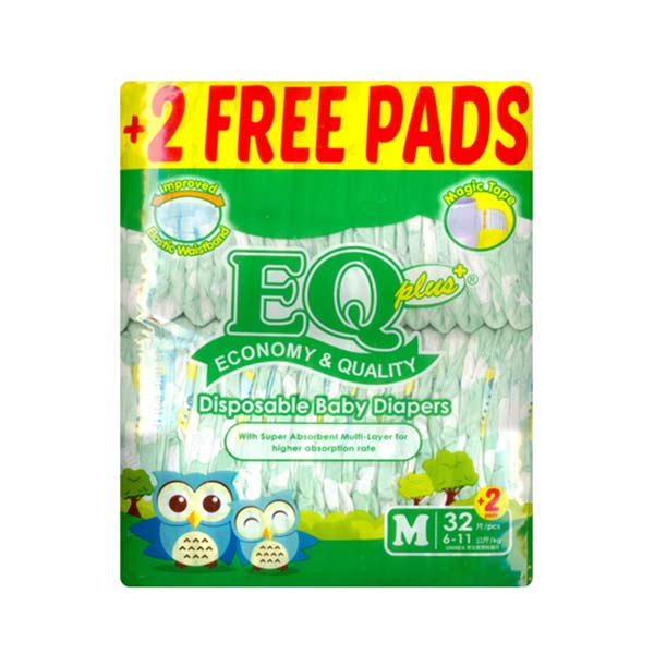 Eq Plus Big Pack Medium 32Pcs