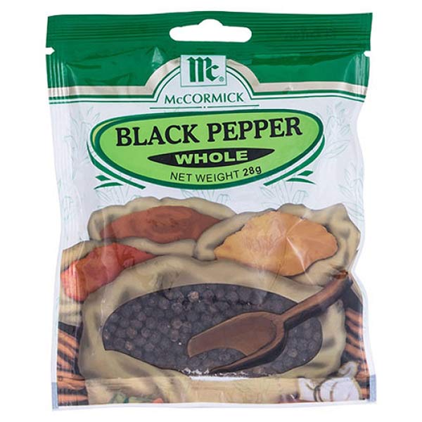 McCormick Black Pepper Whole 28g