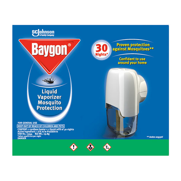 Baygon Liquid Vaporizer Starter Pack 19.8g