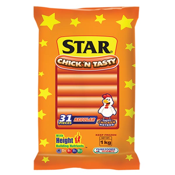 Purefoods Star Chick 'N Tasty Hotdog Regular 1kg