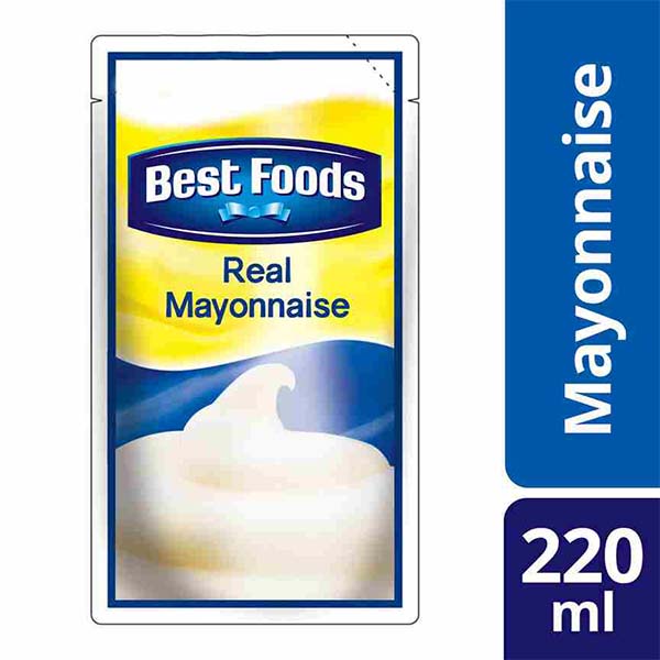 Best Foods Real Mayonnaise Regular 220ml Pouch